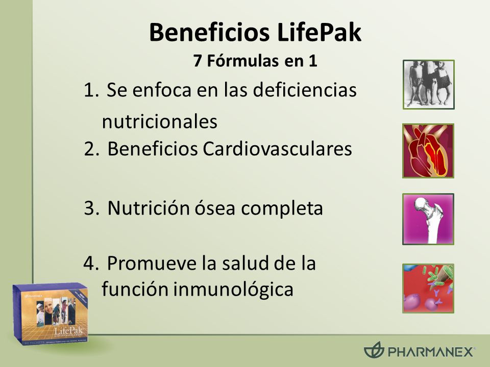 Beneficios LifePak 7 Fórmulas en 1