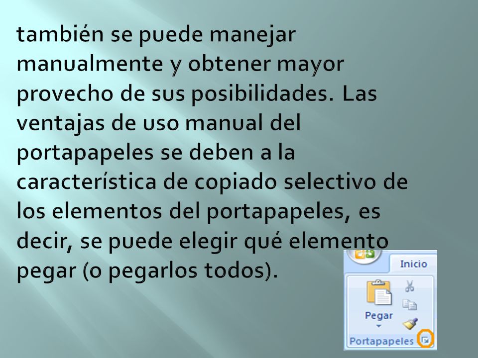 también se puede manejar manualmente y obtener mayor provecho de sus posibilidades.