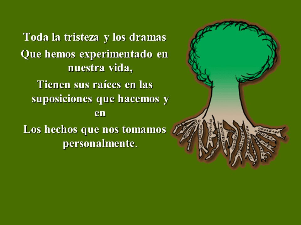Toda la tristeza y los dramas Que hemos experimentado en nuestra vida,