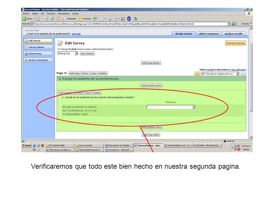 Verificaremos que todo este bien hecho en nuestra segunda pagina.
