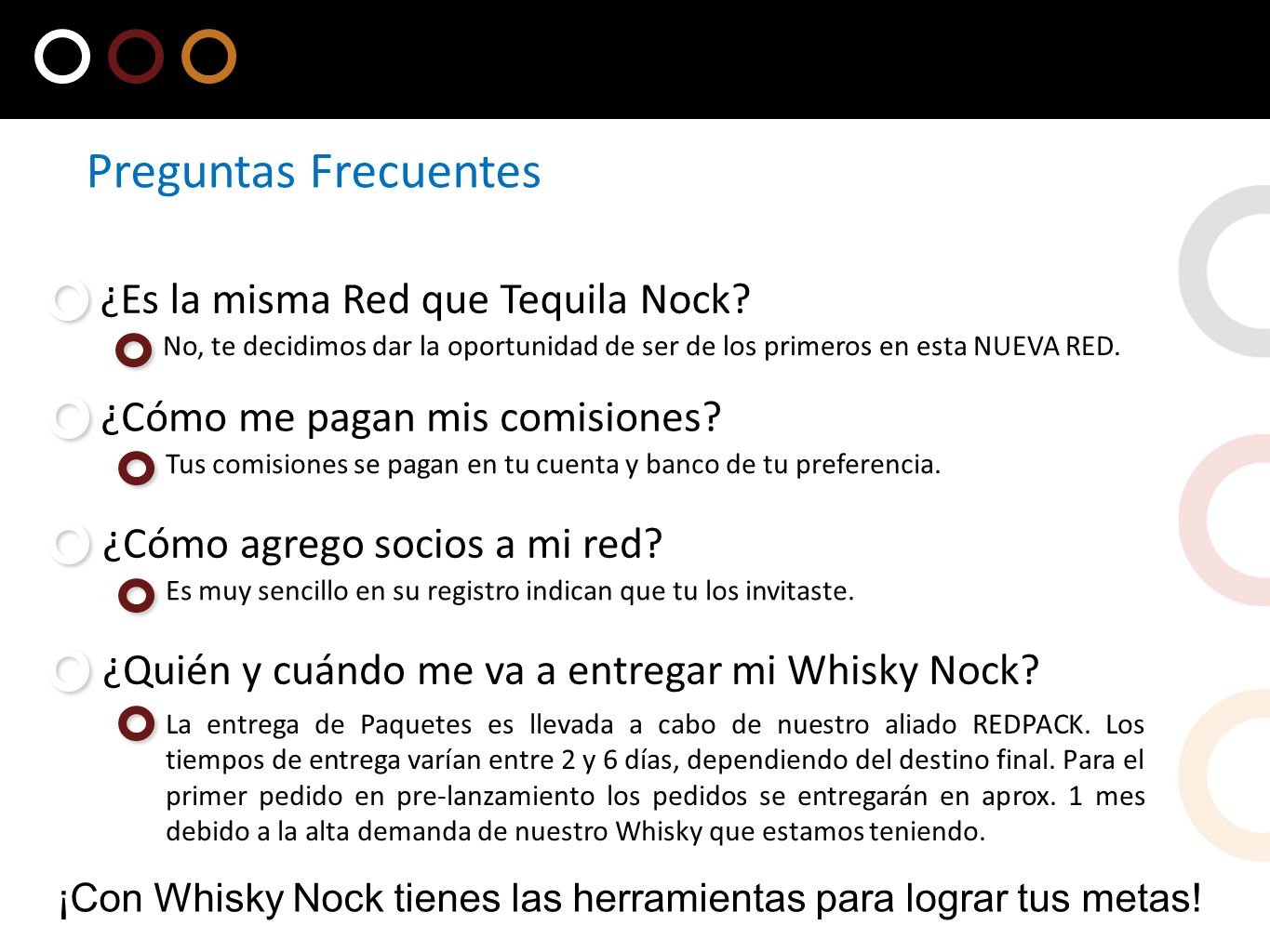 ¡Con Whisky Nock tienes las herramientas para lograr tus metas!