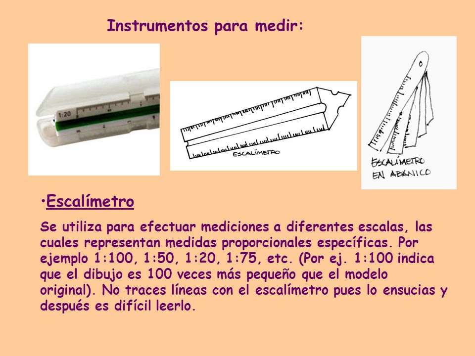 Instrumentos para medir: