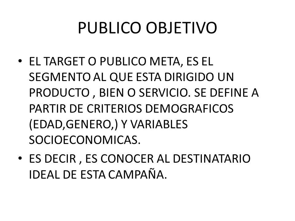 PUBLICO OBJETIVO