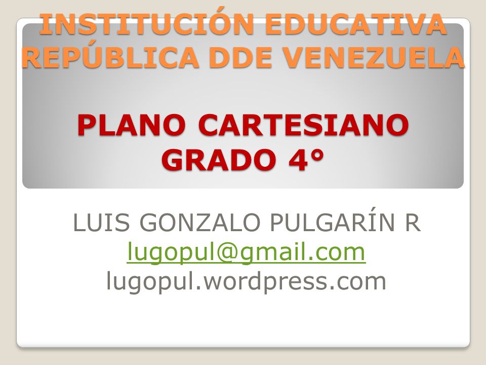 LUIS GONZALO PULGARÍN R lugopul.wordpress.com