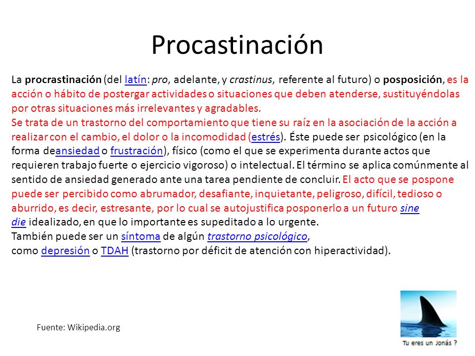 Procastinación