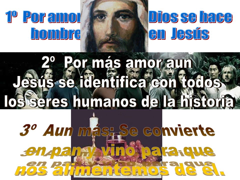 1º Por amor solidario Dios se hace hombre histórico en Jesús