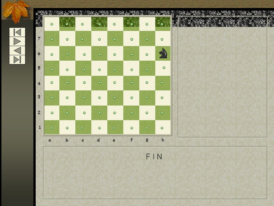 a b c d e f g h F I N