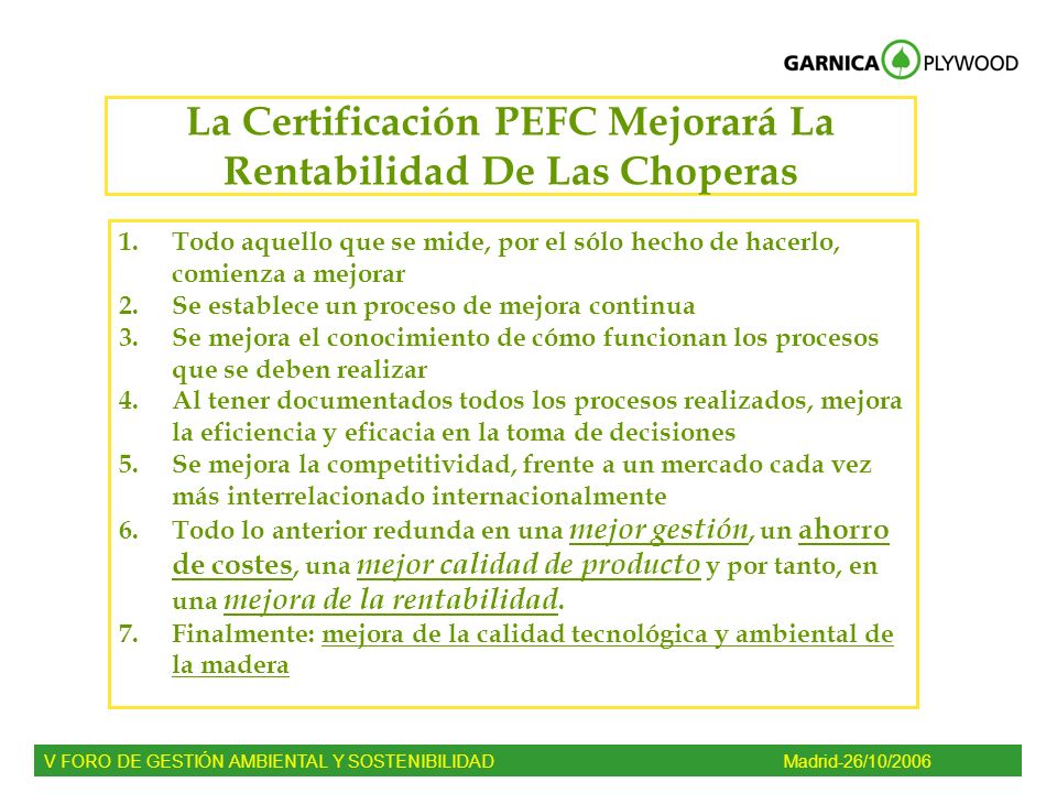La Certificación PEFC Mejorará La Rentabilidad De Las Choperas