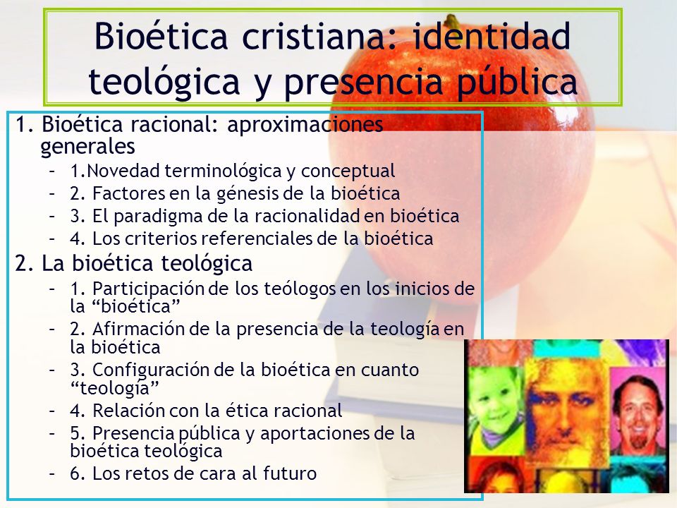 Bioética cristiana: identidad teológica y presencia pública