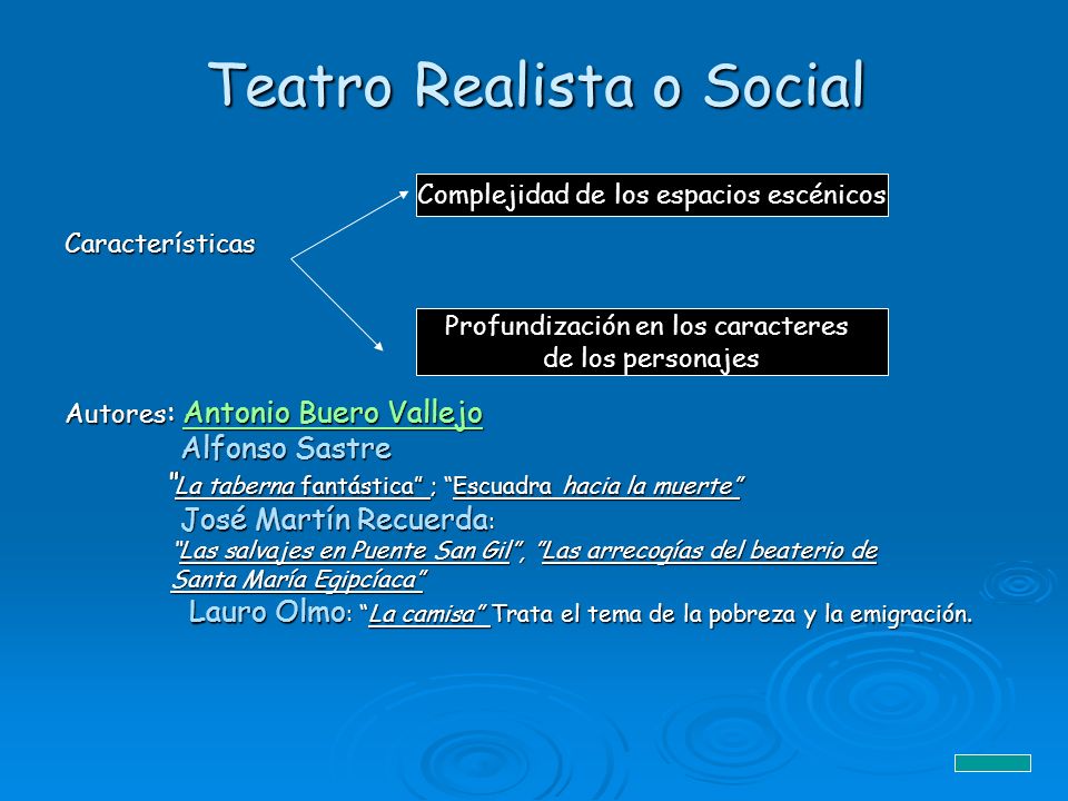Teatro Realista o Social