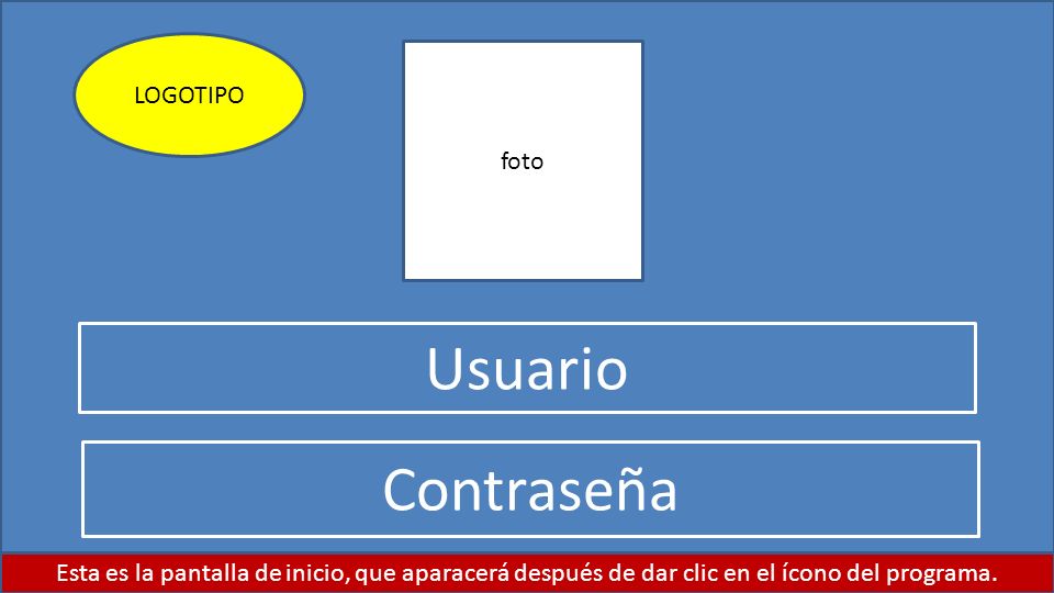 Usuario Contraseña LOGOTIPO foto