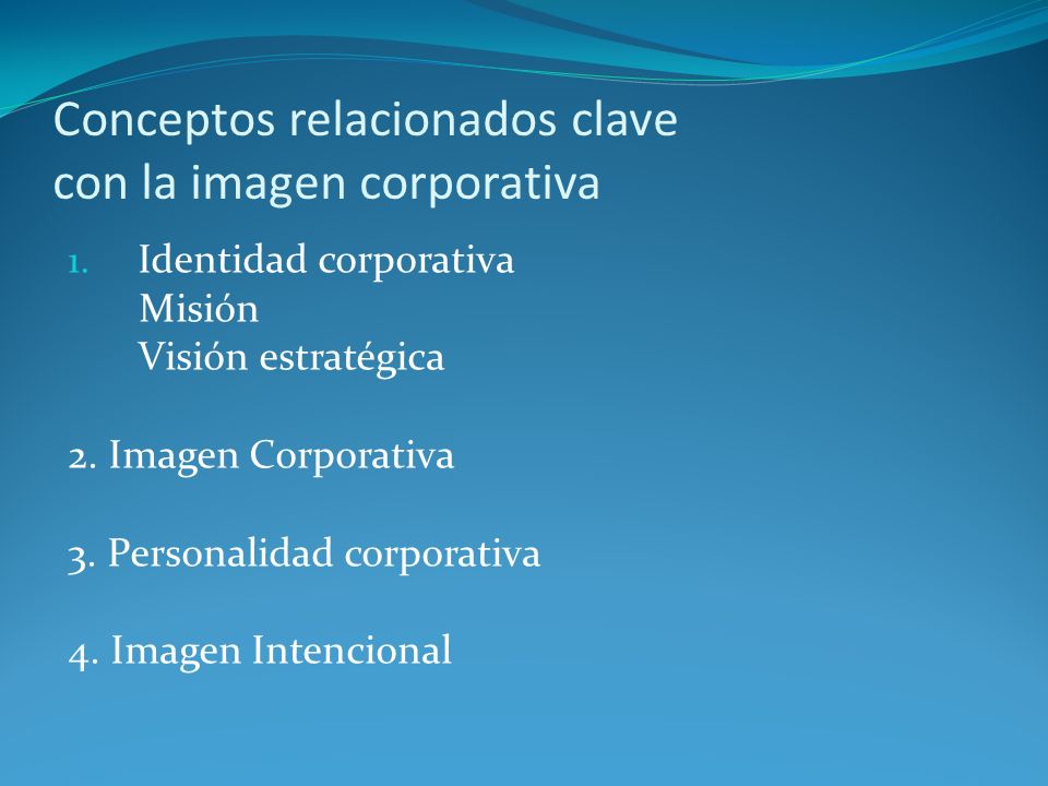 Conceptos relacionados clave con la imagen corporativa