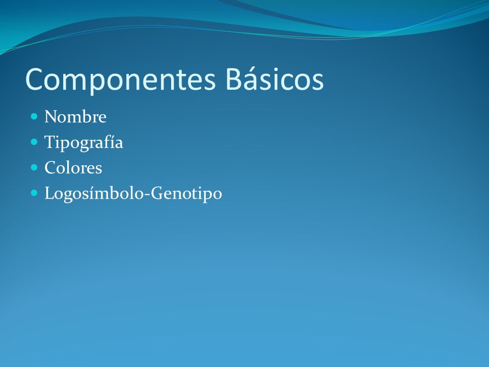 Componentes Básicos Nombre Tipografía Colores Logosímbolo-Genotipo
