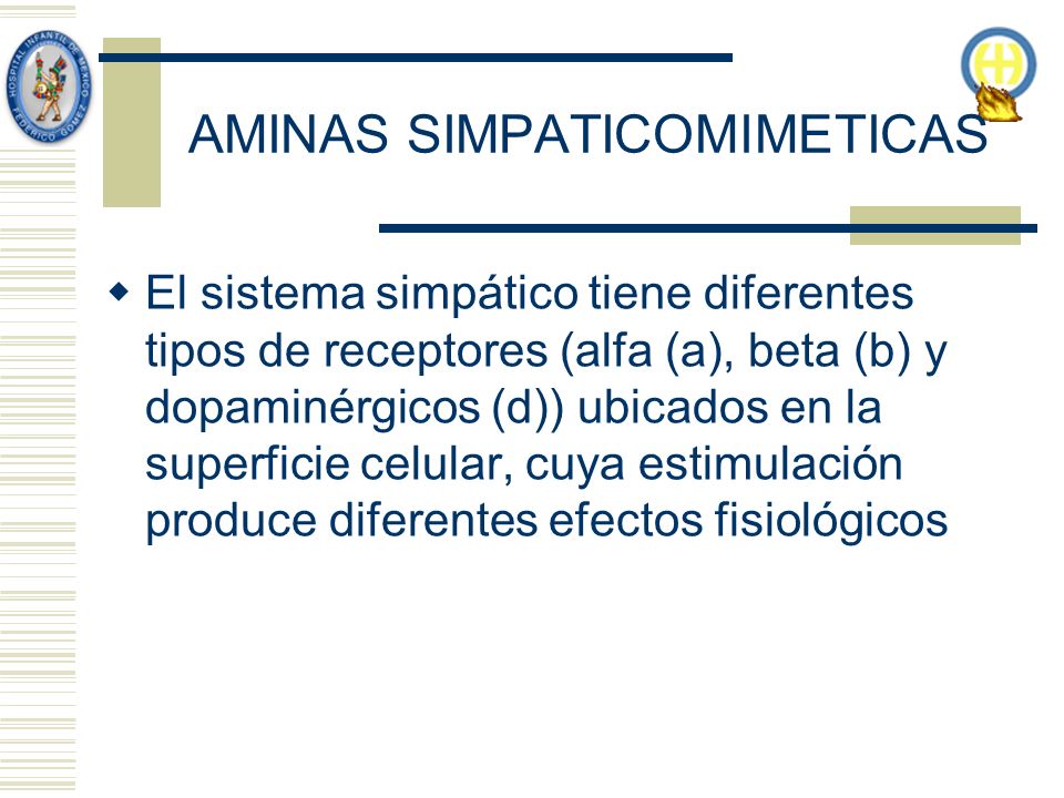 AMINAS SIMPATICOMIMETICAS