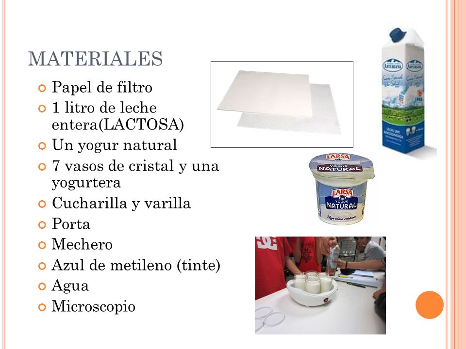 MATERIALES Papel de filtro 1 litro de leche entera(LACTOSA)