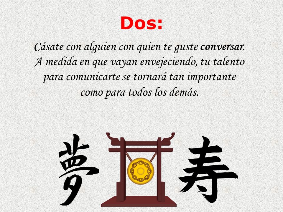Cásate con alguien con quien te guste conversar.