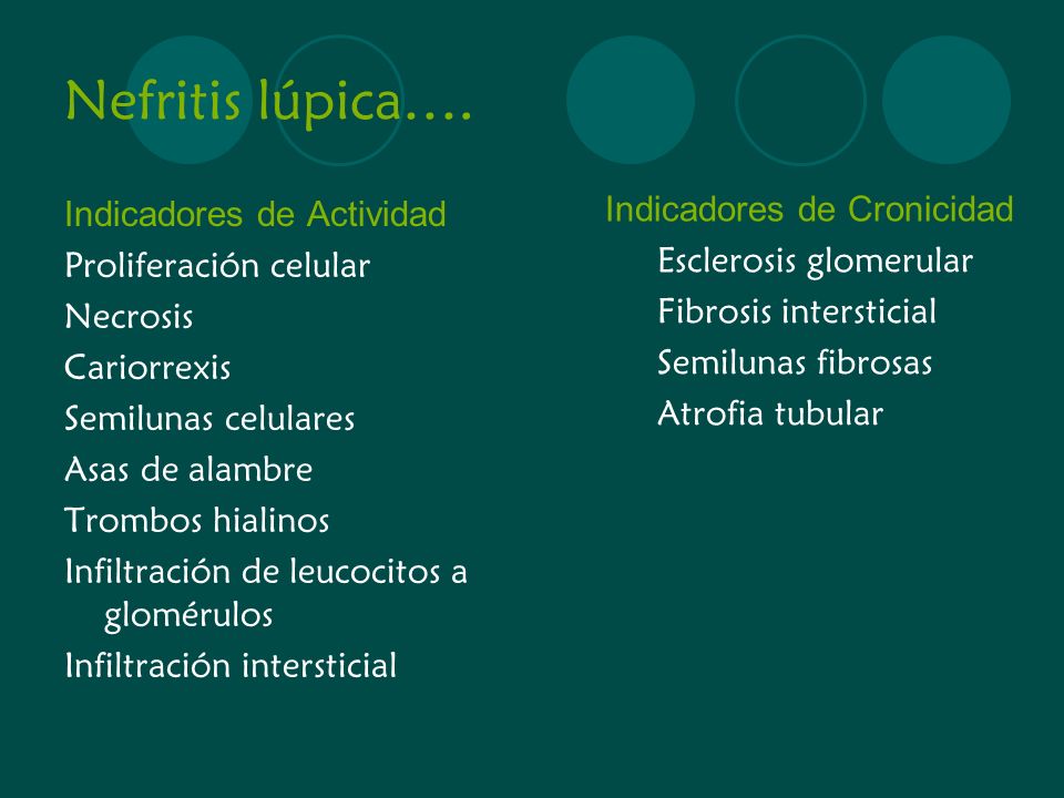Nefritis lúpica…. Indicadores de Cronicidad Indicadores de Actividad