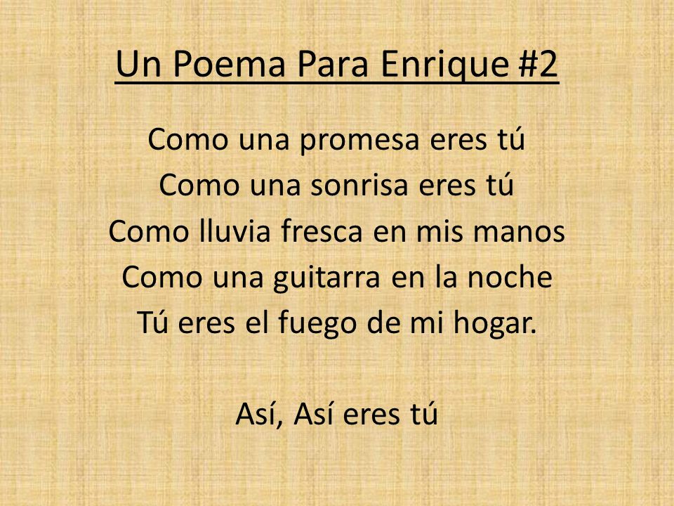 Un Poema Para Enrique #2