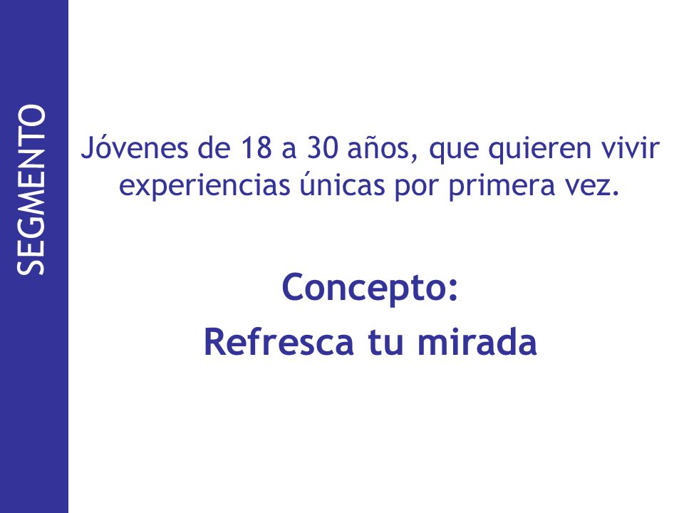Concepto: Refresca tu mirada