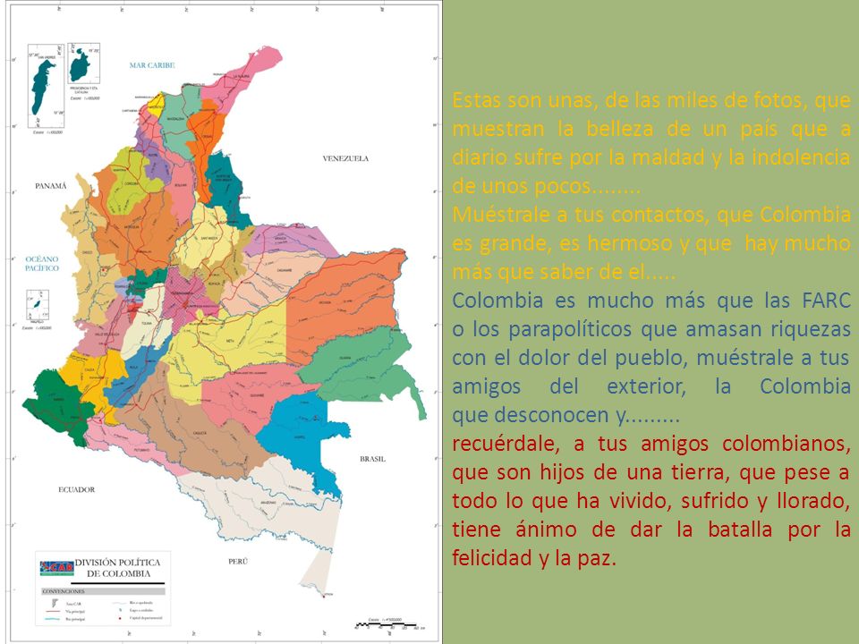 Estas son unas, de las miles de fotos, que muestran la belleza de un país que a diario sufre por la maldad y la indolencia de unos pocos