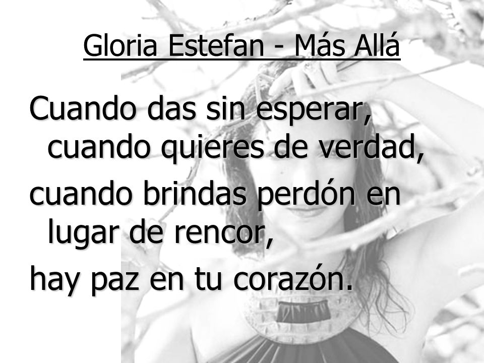 Gloria Estefan – Más Allá - ppt descargar