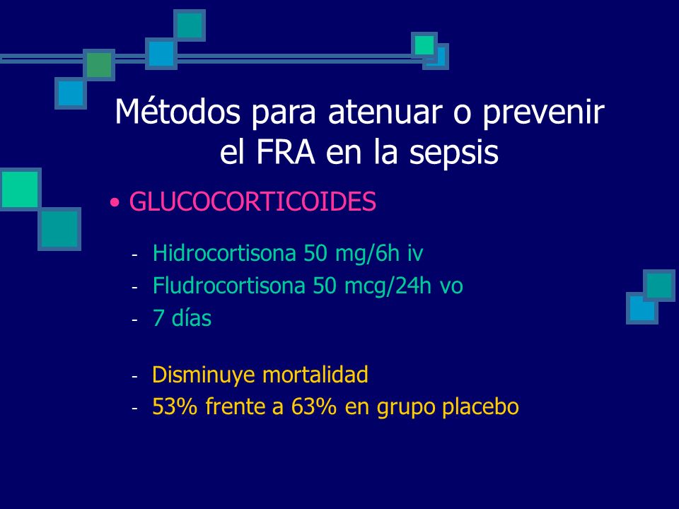 Métodos para atenuar o prevenir el FRA en la sepsis