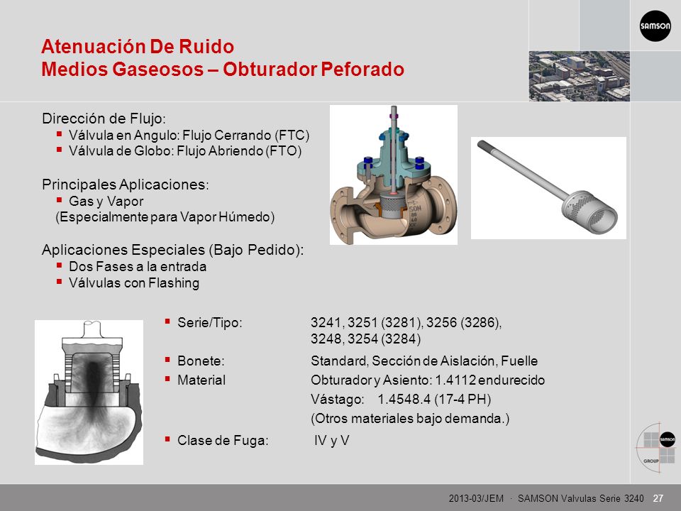 Atenuación De Ruido Medios Gaseosos – Obturador Peforado