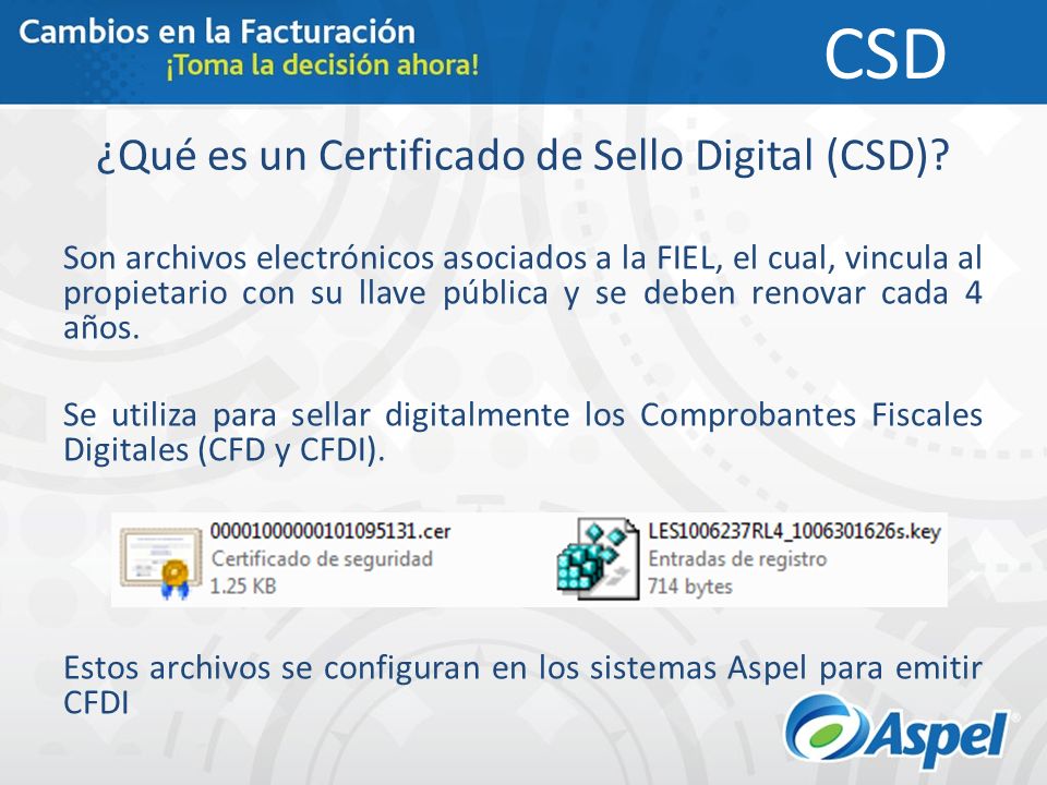 ¿Qué es un Certificado de Sello Digital (CSD)