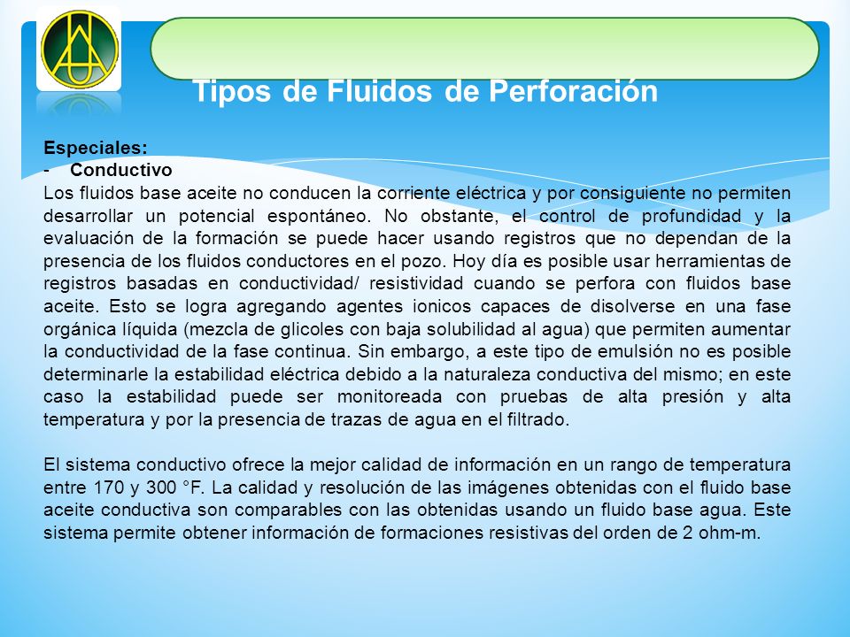 Tipos de Fluidos de Perforación