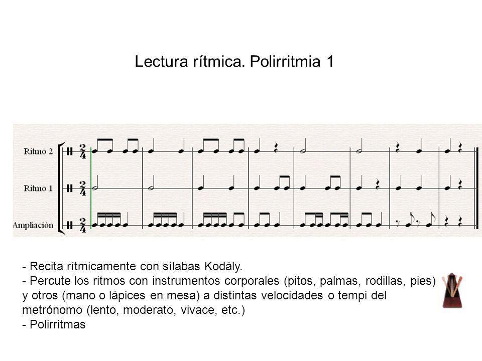 Lectura rítmica. Polirritmia 1