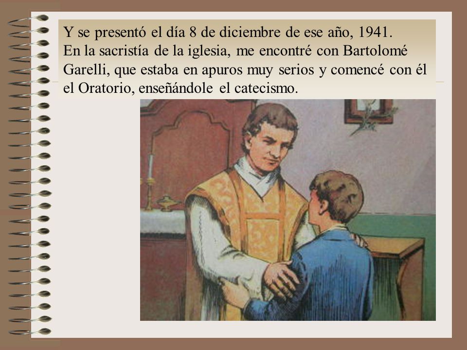 Y se presentó el día 8 de diciembre de ese año, 1941.