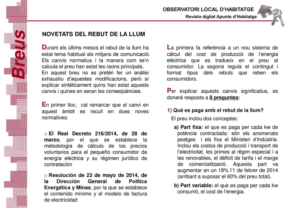 1) Què es paga amb el rebut de la llum