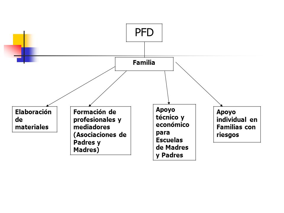 PFD Familia Apoyo técnico y económico para Escuelas de Madres y Padres