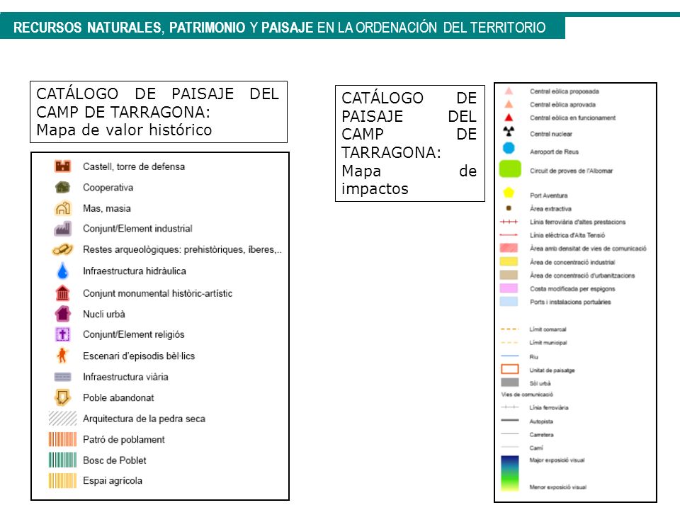 RECURSOS NATURALES, PATRIMONIO Y PAISAJE EN LA ORDENACIÓN DEL TERRITORIO