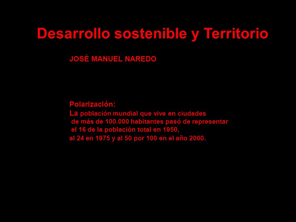 Desarrollo sostenible y Territorio