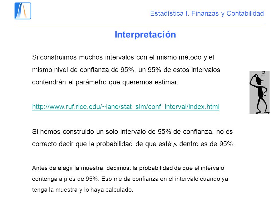 Interpretación Estadística I. Finanzas y Contabilidad