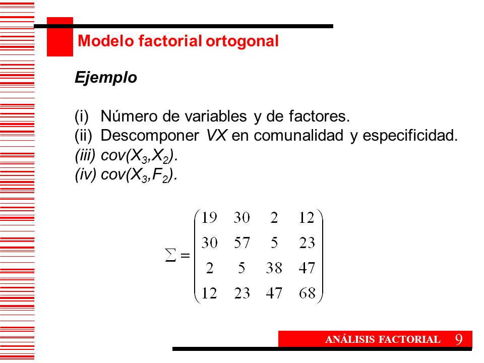 Modelo factorial ortogonal