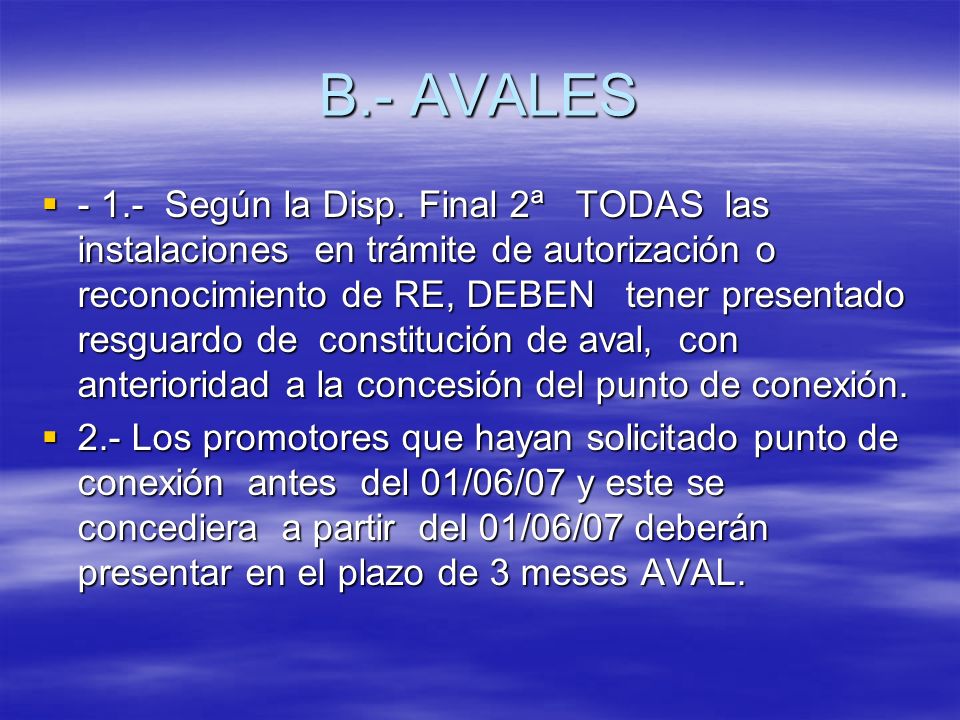 B.- AVALES