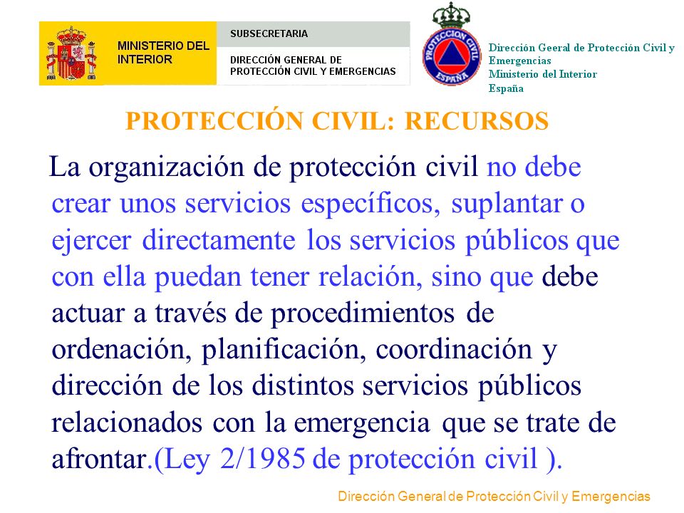 EL MODELO ESPAÑOL DE PROTECCIÓN CIVIL - ppt video online descargar