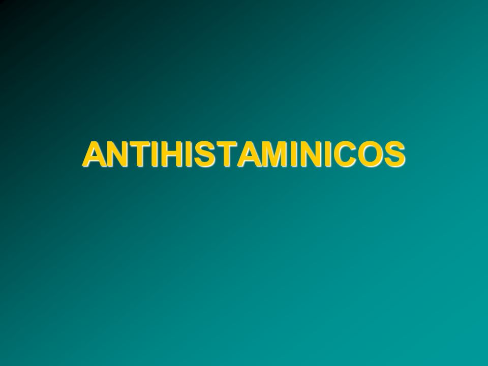 ANTIHISTAMINICOS