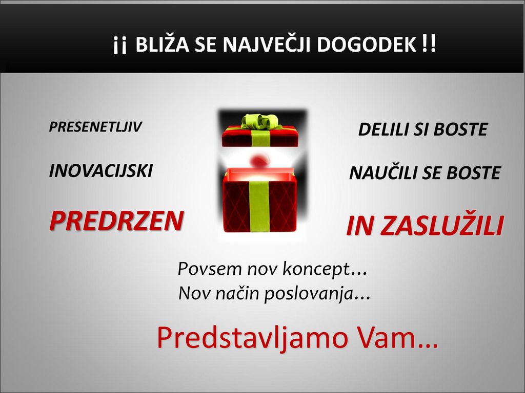 Predstavljamo Vam… ¡¡ BLIŽA SE NAJVEČJI DOGODEK !! DELILI SI BOSTE