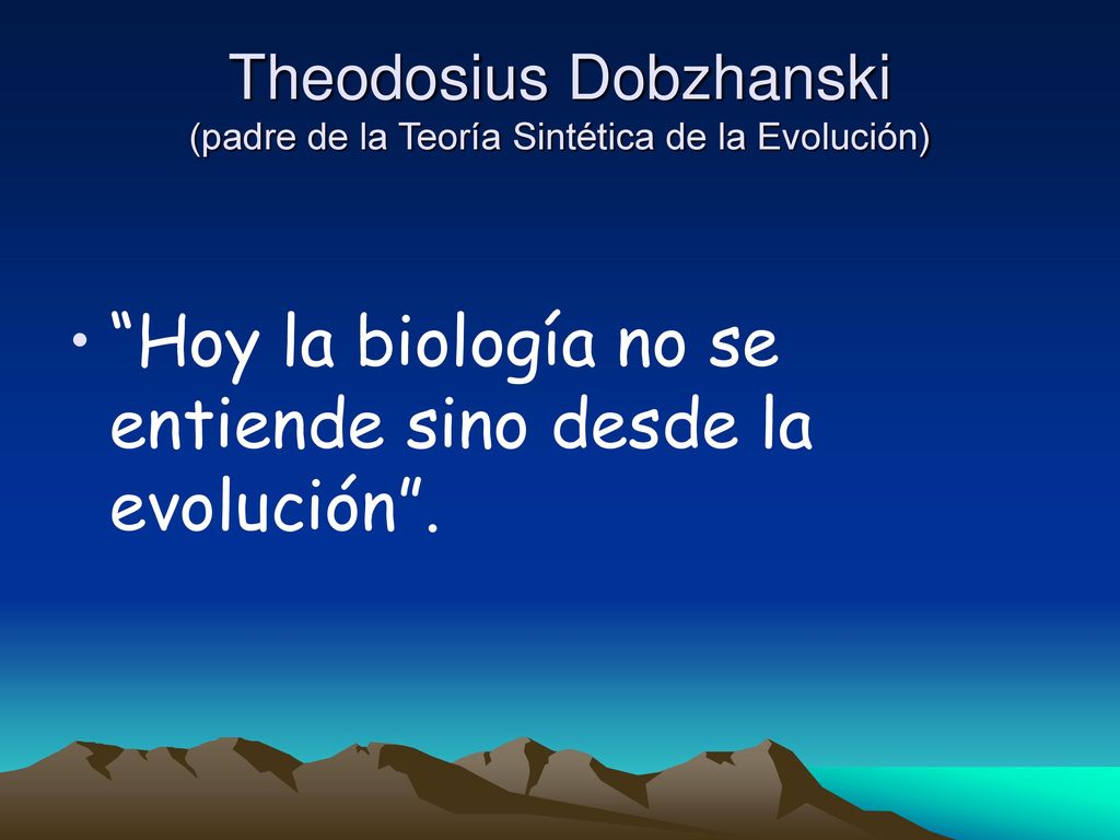 Theodosius Dobzhanski (padre de la Teoría Sintética de la Evolución)