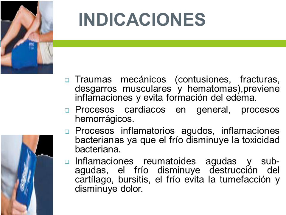 INDICACIONES Traumas mecánicos (contusiones, fracturas, desgarros musculares y hematomas),previene inflamaciones y evita formación del edema.