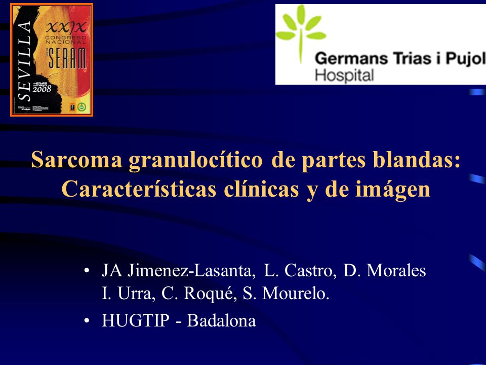 Sarcoma granulocítico de partes blandas: Características clínicas y de imágen