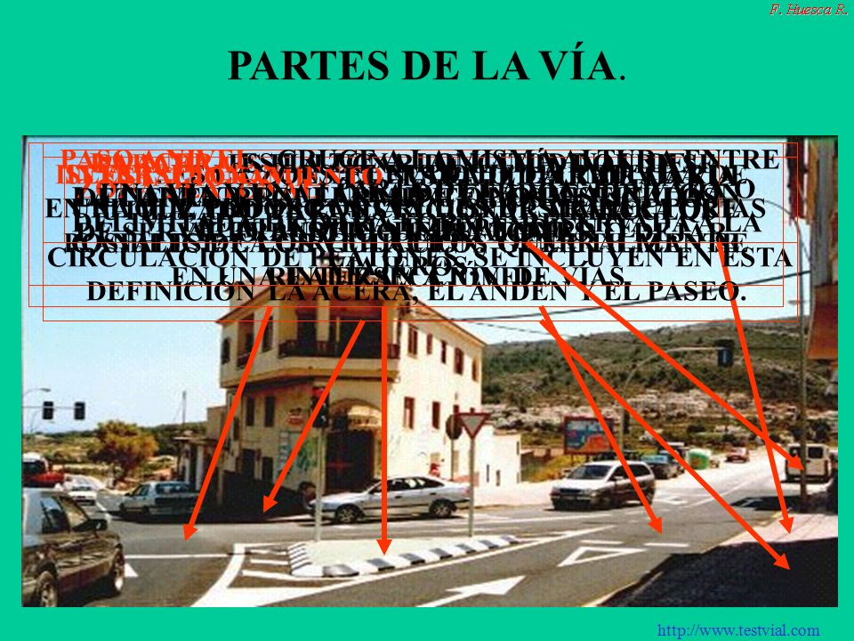 PARTES DE LA VÍA. PARADA. ES EL LUGAR DE LA VÍA DONDE SE