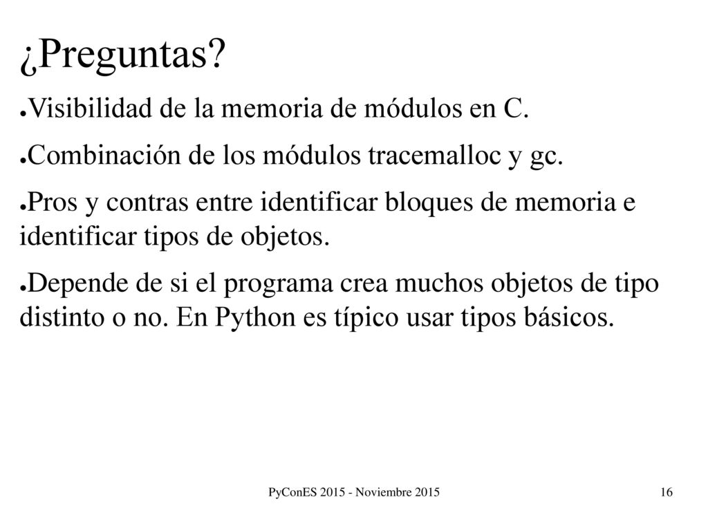 ¿Preguntas Visibilidad de la memoria de módulos en C.