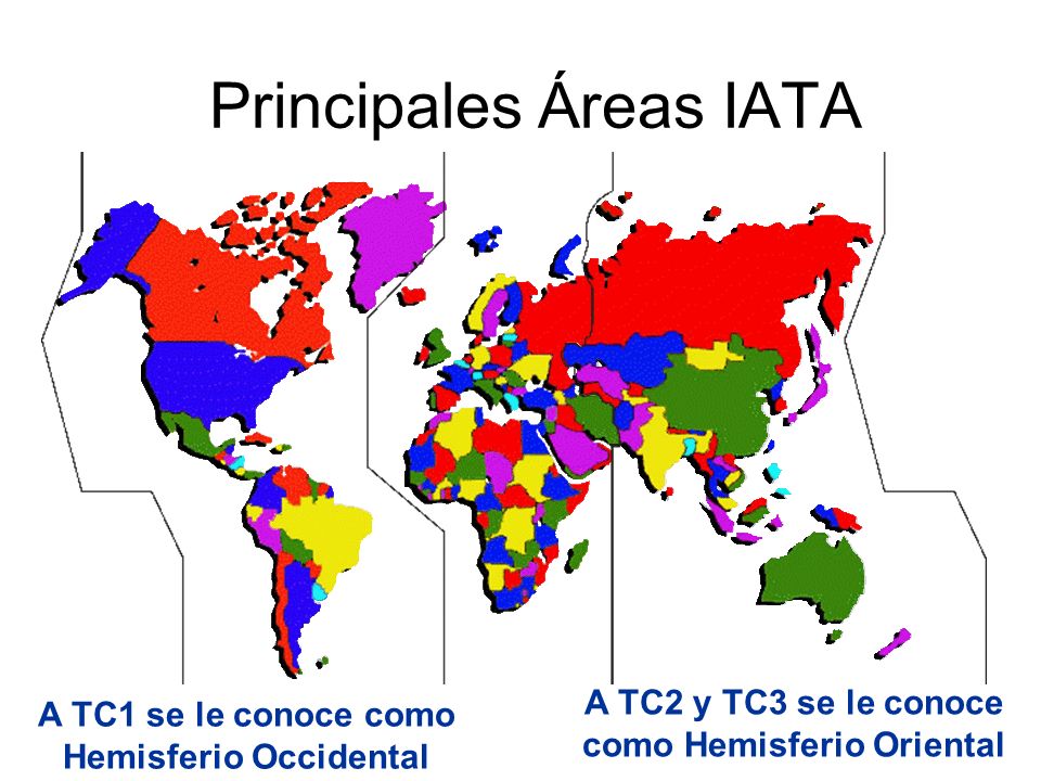 Principales Áreas IATA