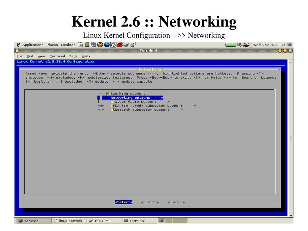 Kernel 2.6 :: Networking Linux Kernel Configuration -->> Networking