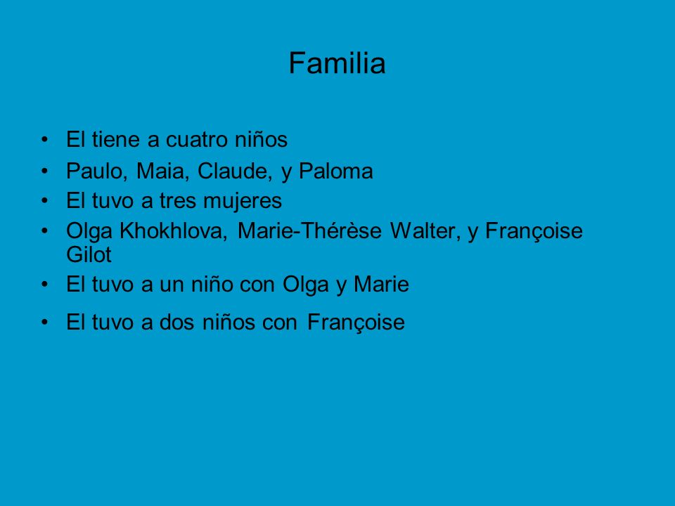 Familia El tiene a cuatro niños Paulo, Maia, Claude, y Paloma