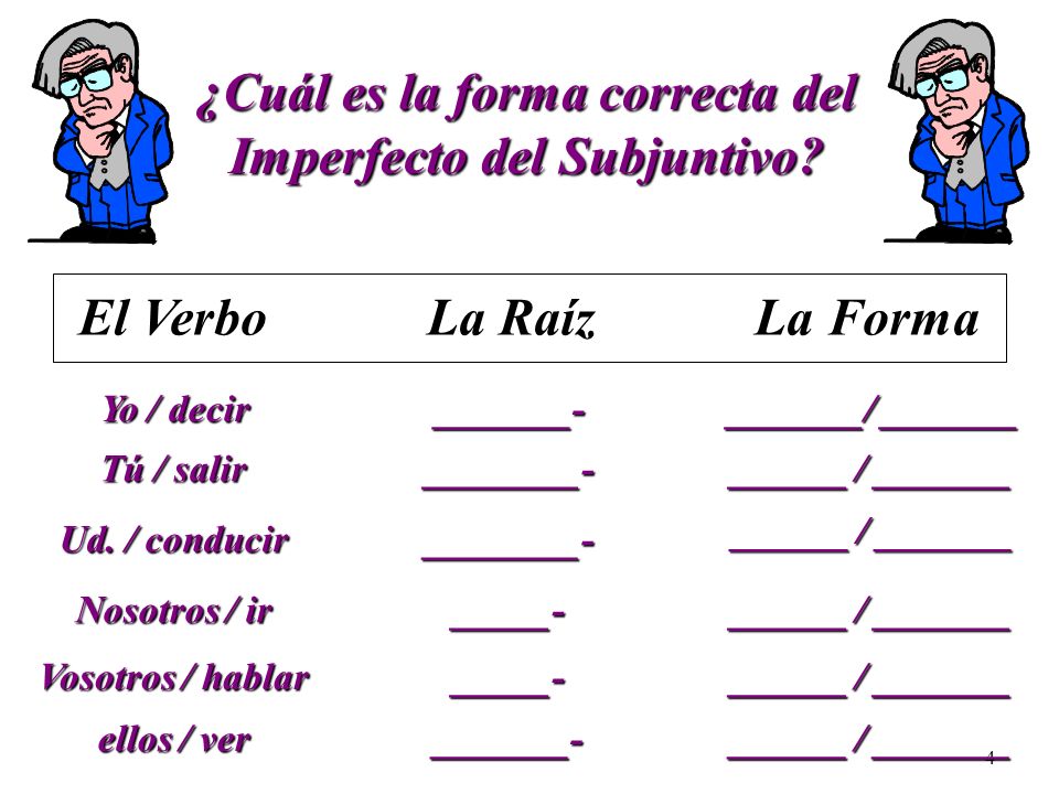 ¿Cuál es la forma correcta del Imperfecto del Subjuntivo